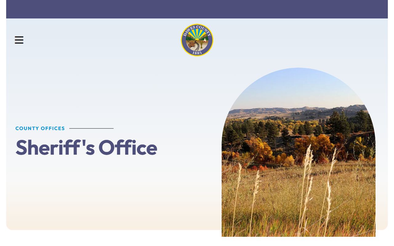 Dawes County inmate population sheriff office contact page